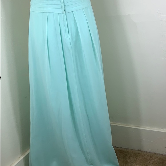 David’s Bridal Strapless Chiffon Dress in Mint - Picture 8 of 8
